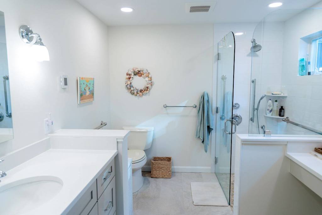 small white bathroom