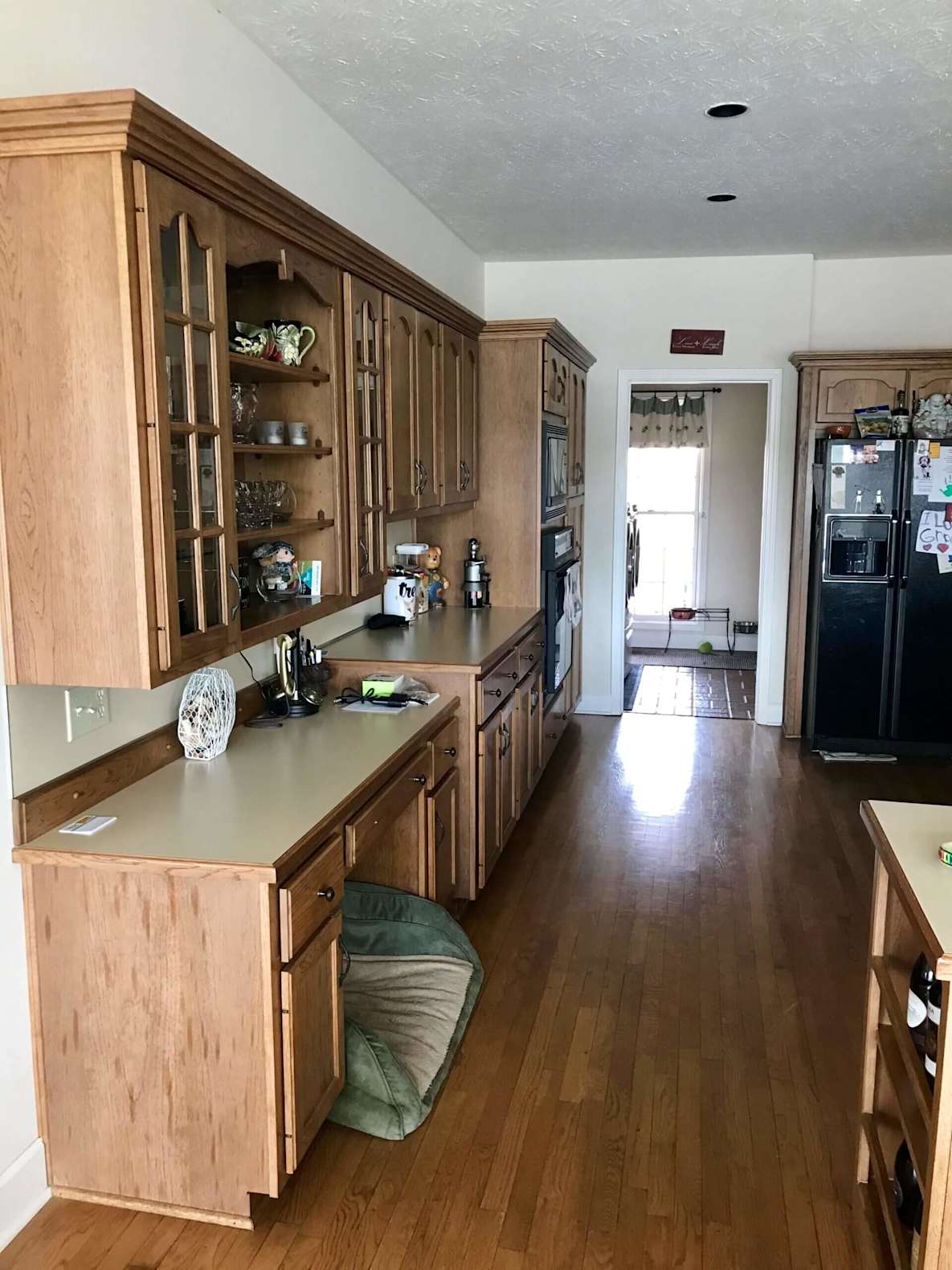 before image of kitchen cabinetry