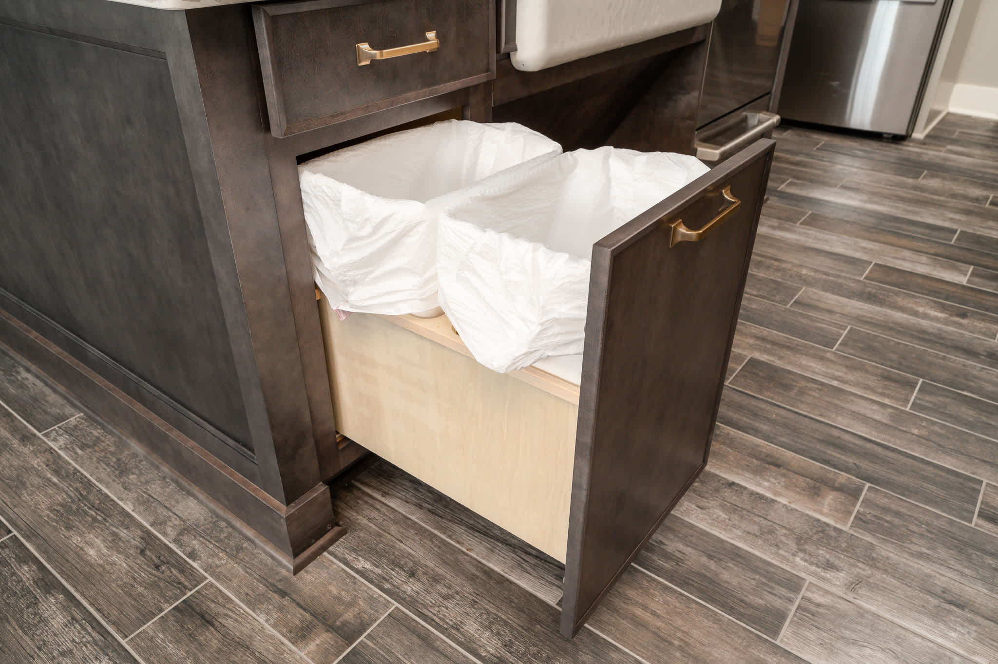 hidden disposal cabinet