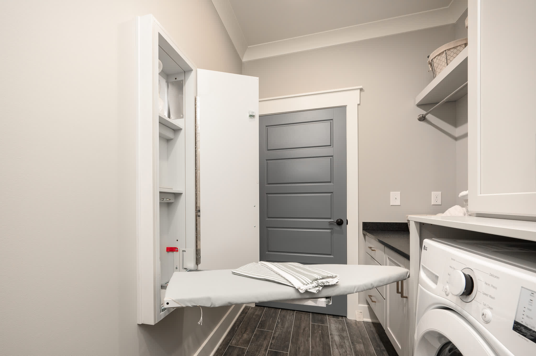 laundry storage space