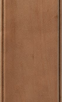 Wellborn Cabinet Sample Chip in Maple and Character Maple with Nutmeg Java finish.