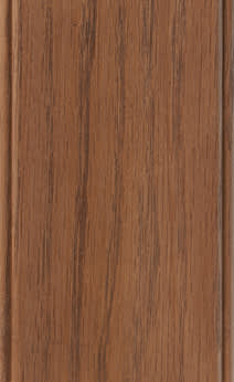 Wellborn Cabinet Sample Chip in Oak with Nutmeg Java finish.