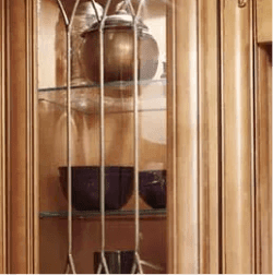 P339 Decorative Wood and Glass Door