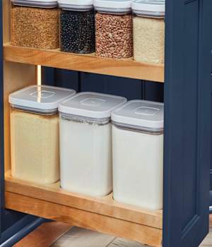 Organize Everyday Essentials with a Canister Pullout Cabinet