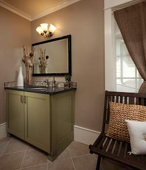 These ColorInspire cabinets for the 2009 GreenHaven Home and Residential Home home were provided by Wellborn Cabinet, Inc.