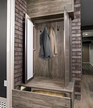 Vista is Decorative Laminate Veneer Door and Metal Door door group with a metal cabinet door from Wellborn Cabinet.