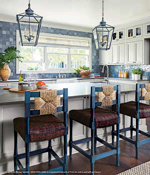 These ColorInspire cabinets for the 2018 Southern Living, Residential Home, and Idea House home were provided by Wellborn Cabinet, Inc.