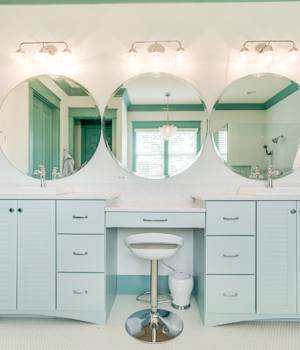 These ColorInspire cabinets for the 2017 Residential Home and Creative Cabinets & Design home were provided by Wellborn Cabinet, Inc.