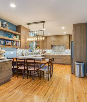 Bel-Air is Decorative Laminate Veneer Door door group with a Slab cabinet door from Wellborn Cabinet.