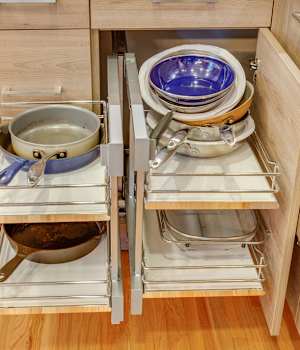 Bel-Air is Decorative Laminate Veneer Door door group with a Slab cabinet door from Wellborn Cabinet.