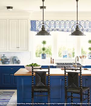 A Maple Kitchen featuring Davenport Square Inset cabinet doors in Glacier from Wellborn Cabinet, Inc.