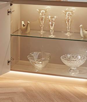 Midtown is Decorative Laminate Veneer Door door group with a Slab cabinet door from Wellborn Cabinet.