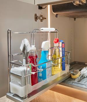 Midtown is Decorative Laminate Veneer Door door group with a Slab cabinet door from Wellborn Cabinet.