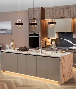 Morristown, Midtown, and Serenity is Decorative Laminate Veneer Door and Metal Door door group with a Square and Recessed cabinet door from Wellborn Cabinet.