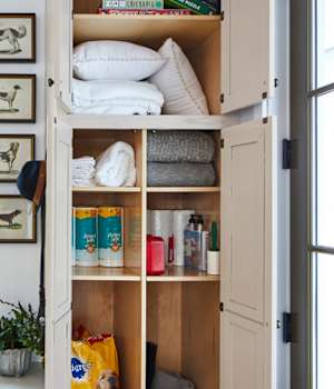 These Beige and Light cabinets for the 2020 Southern Living, Residential Home, and Idea House home were provided by Wellborn Cabinet, Inc.
