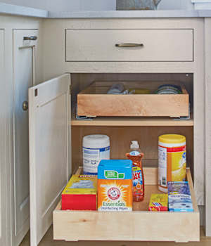 These Beige and Light cabinets for the 2020 Southern Living, Residential Home, and Idea House home were provided by Wellborn Cabinet, Inc.