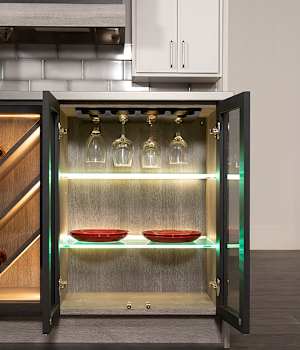 Florence is Wood Door and Decorative Laminate Veneer Door door group with a Recessed and Square cabinet door from Wellborn Cabinet.