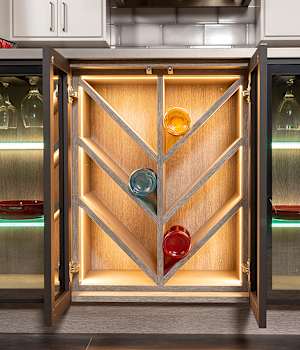 Florence is Wood Door and Decorative Laminate Veneer Door door group with a Recessed and Square cabinet door from Wellborn Cabinet.