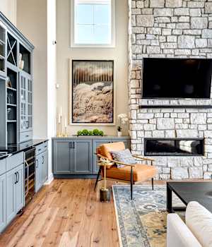 living room built-in cabinets