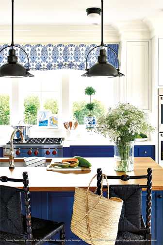 A Maple Kitchen featuring Davenport Square Inset cabinet doors in Glacier from Wellborn Cabinet, Inc.