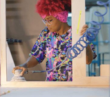 cabinet sanding