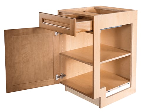 full accent frameless cabinetry