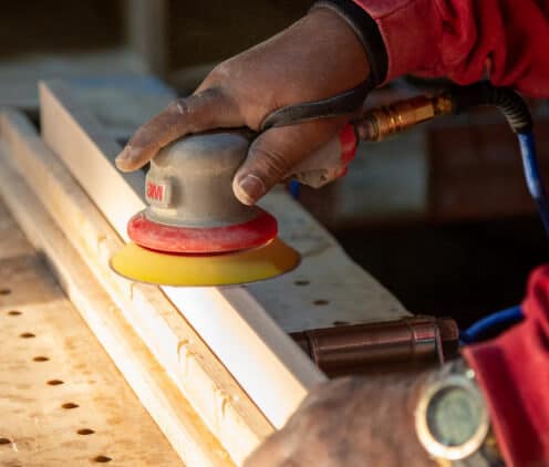 cabinet sanding