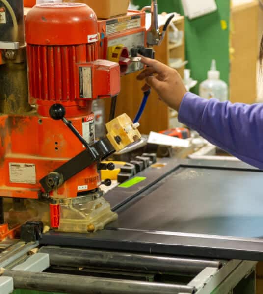 cabinet hinge machine