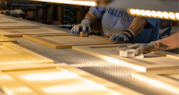 cabinet door sanding
