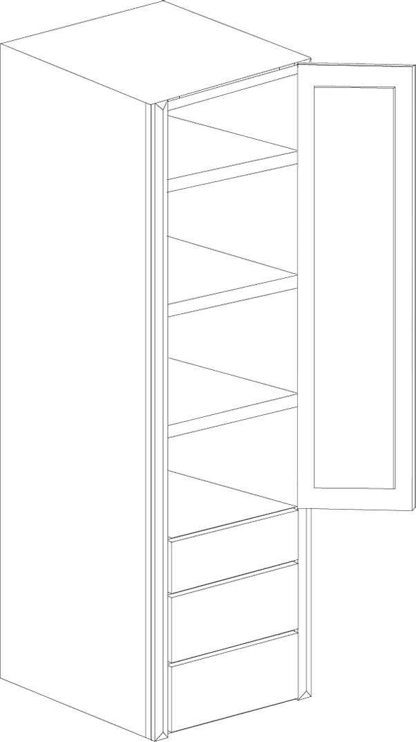 tall wall mount cabinet construction
