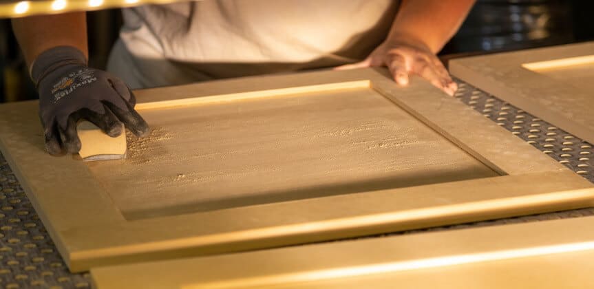 cabinet door sanding