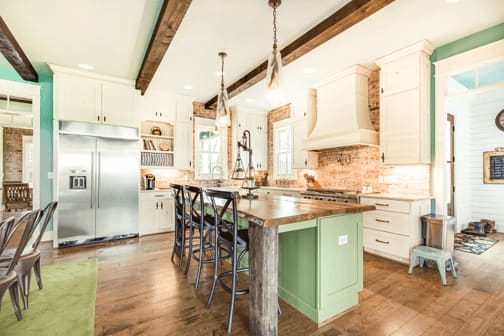 sage green kitchen cabinets