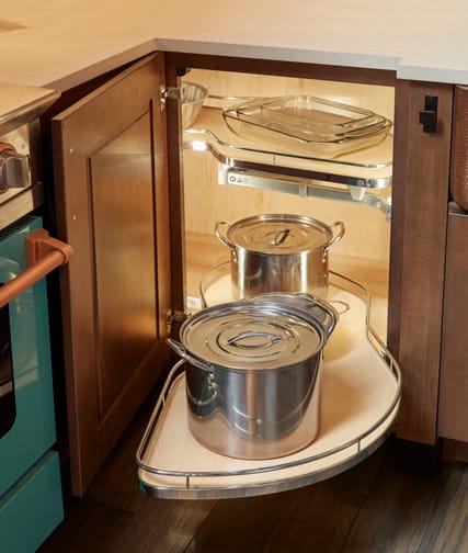 kidney shaped lazy susan