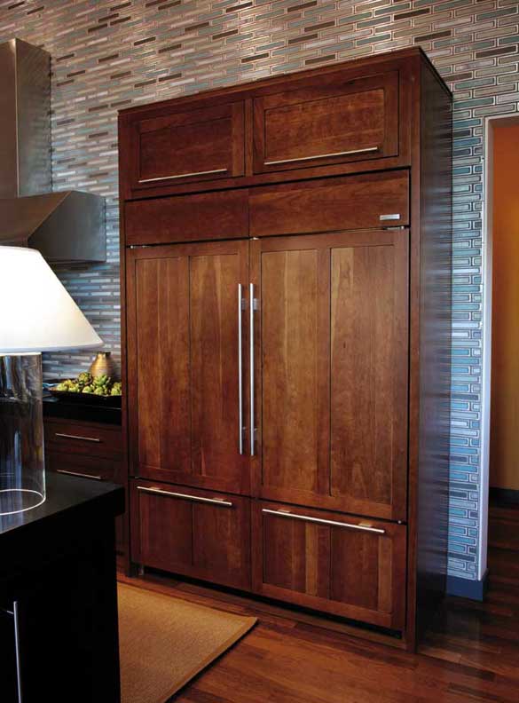 These Medium and Brown cabinets for the 2010 HGTV Dream Home and Residential Home home were provided by Wellborn Cabinet, Inc.