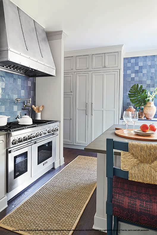 These ColorInspire cabinets for the 2018 Southern Living, Residential Home, and Idea House home were provided by Wellborn Cabinet, Inc.