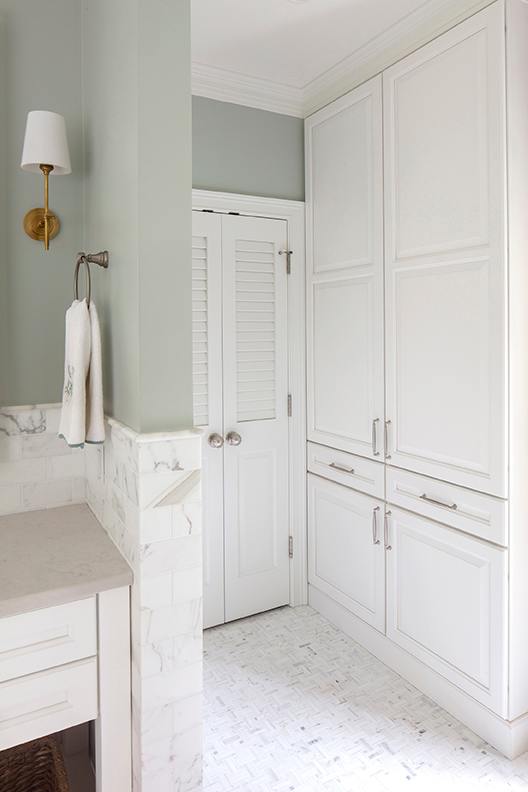 These Light and White cabinets for the 2018 Southern Living, Residential Home, and Idea House home were provided by Wellborn Cabinet, Inc.