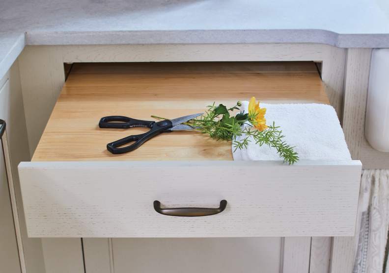 These Beige and Light cabinets for the 2020 Southern Living, Residential Home, and Idea House home were provided by Wellborn Cabinet, Inc.