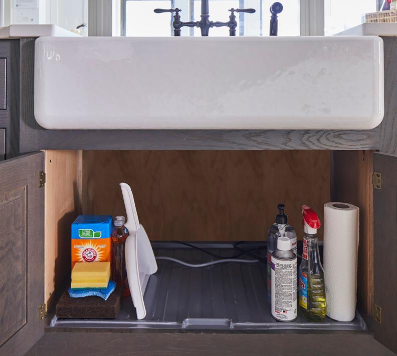 These Dark and Gray cabinets for the 2020 Southern Living, Residential Home, and Idea House home were provided by Wellborn Cabinet, Inc.