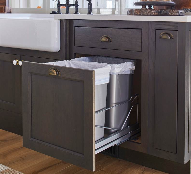 These Dark and Gray cabinets for the 2020 Southern Living, Residential Home, and Idea House home were provided by Wellborn Cabinet, Inc.