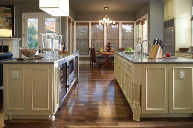These ColorInspire cabinets for the 2009 Residential Home and HGTV Dream Home home were provided by Wellborn Cabinet, Inc.
