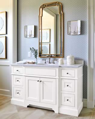 These White and Light cabinets for the 2021 Southern Living and Idea House home were provided by Wellborn Cabinet, Inc.